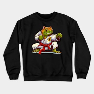 Tiger frog karate Crewneck Sweatshirt